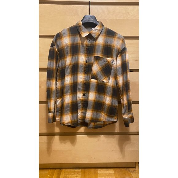 H&M PLAID BUTTON DOWN SHIRT - Picture 3 of 4